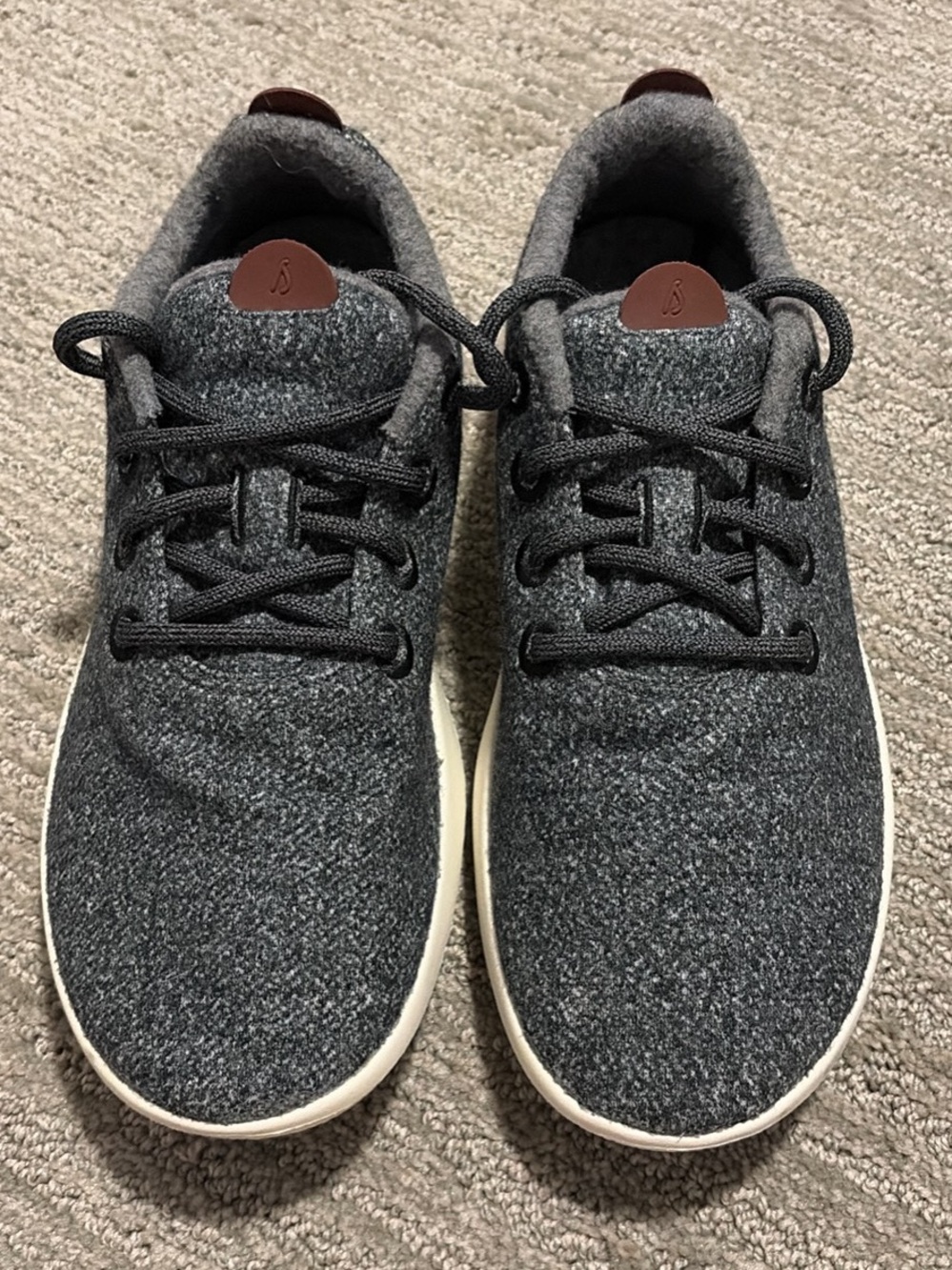 NEW allbirds Women's Charcoal Gray Wool Knit Sneakers